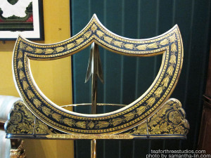 A music stand from the V&A Museum, London.